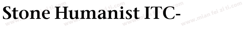Stone Humanist ITC字体转换